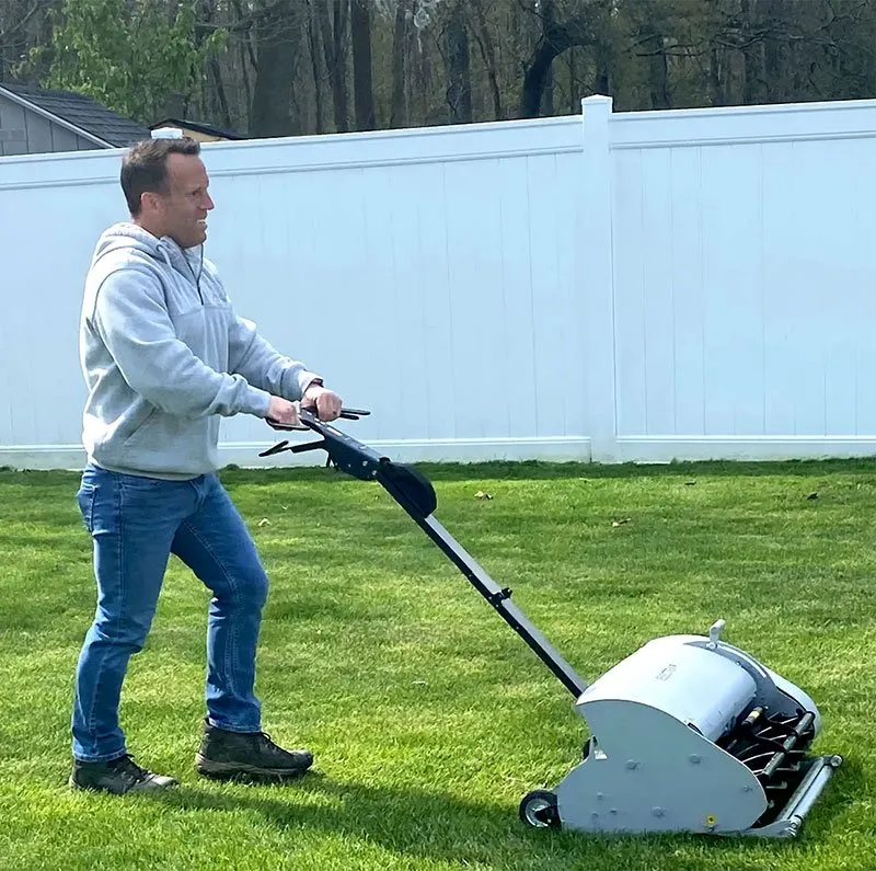 Andrew with an Electra mower