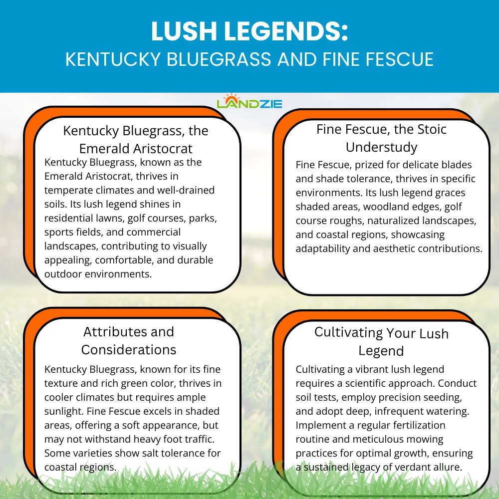 Lush Legends: Kentucky Bluegrass and Fine Fescue