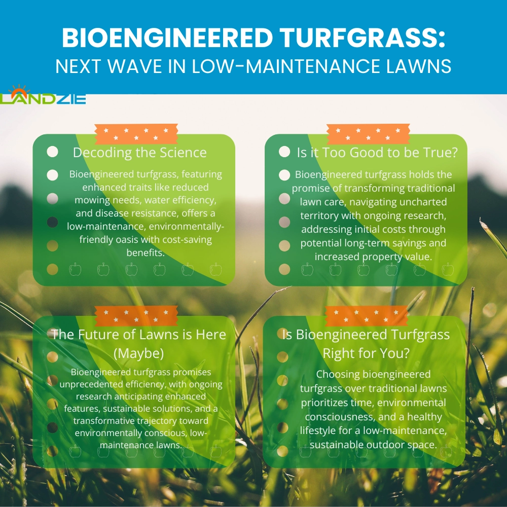 Bioengineered Turfgrass: Next Wave in Low-Maintenance Lawns