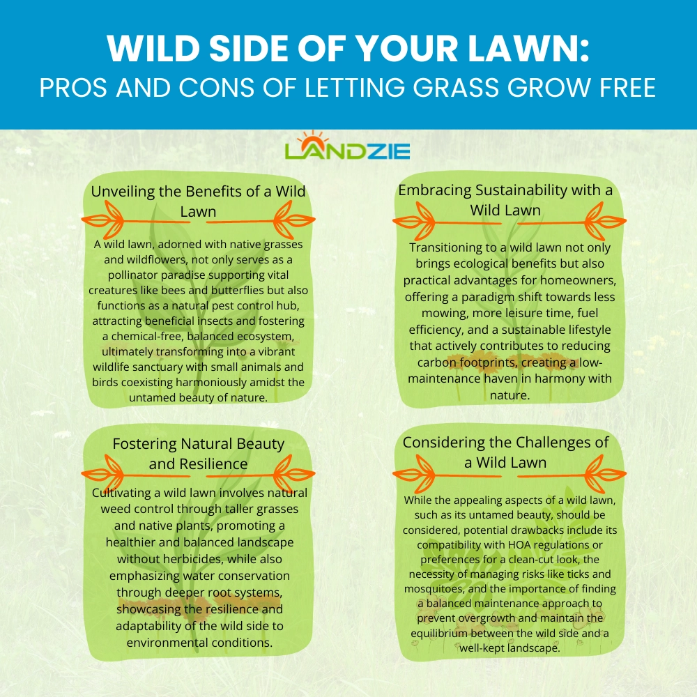 Wild Side of Your Lawn: Pros and Cons of Letting Grass Grow Free
