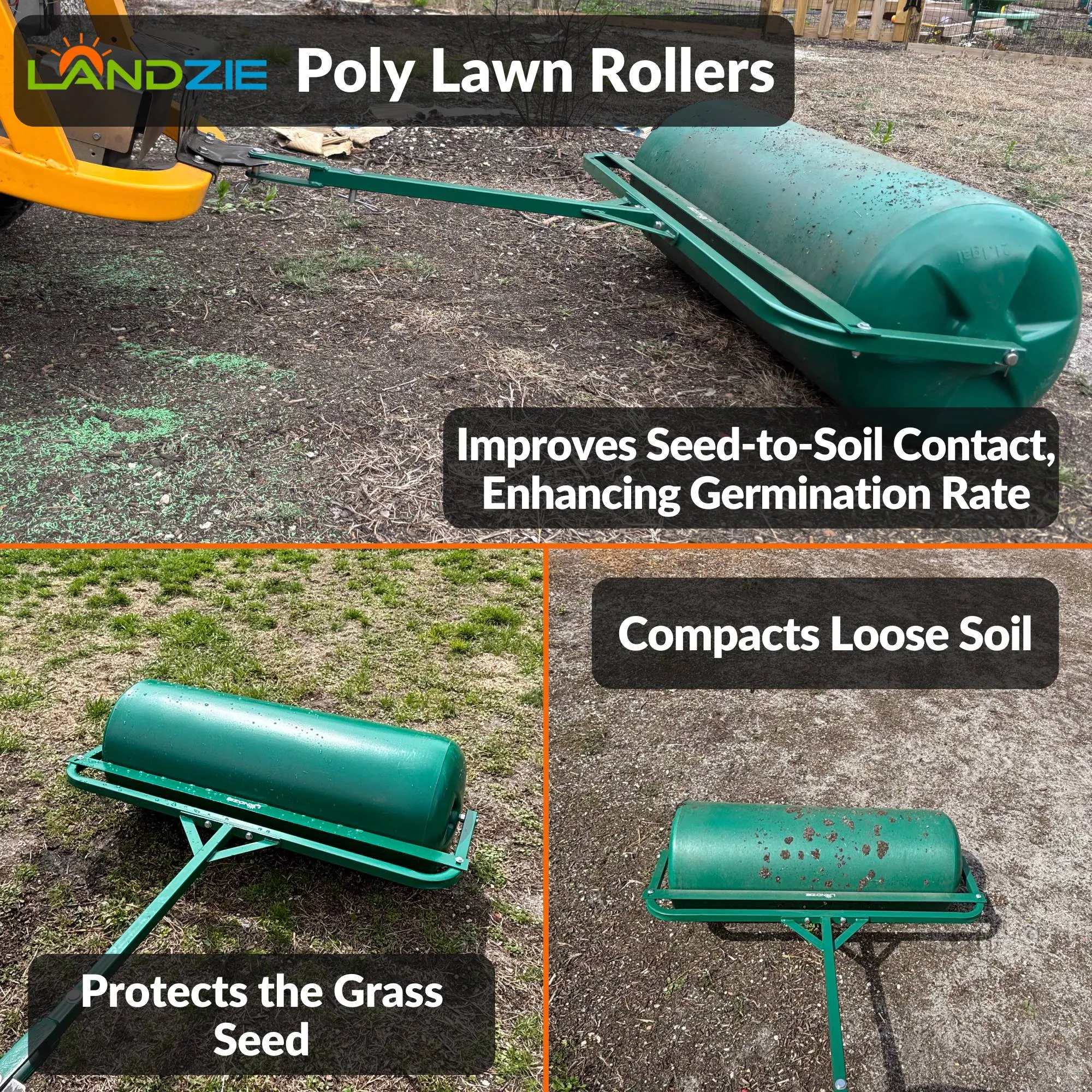 Roll into a Picture-Perfect Lawn with the Landzie Lawn Roller