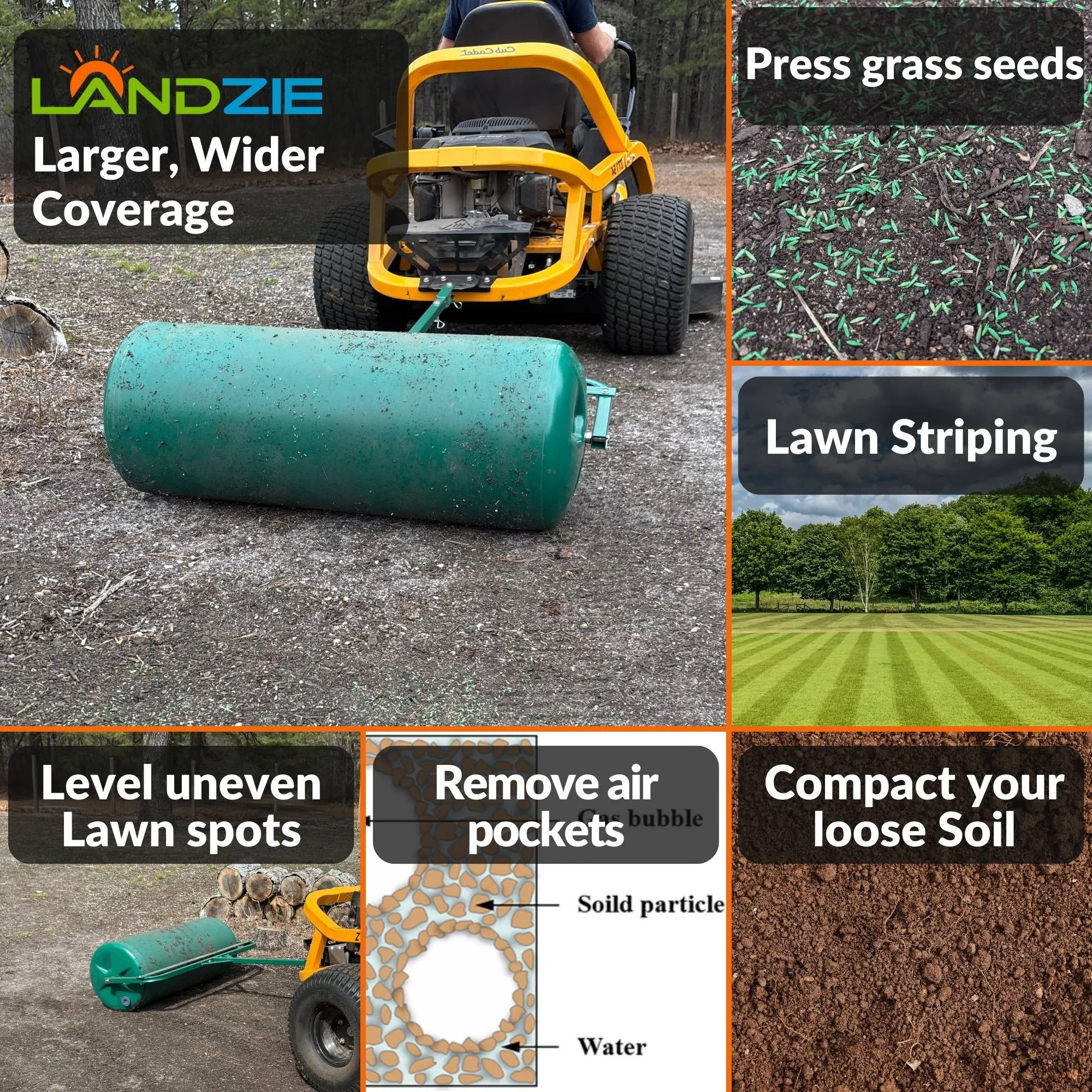 Roll into a Picture-Perfect Lawn with the Landzie Lawn Roller