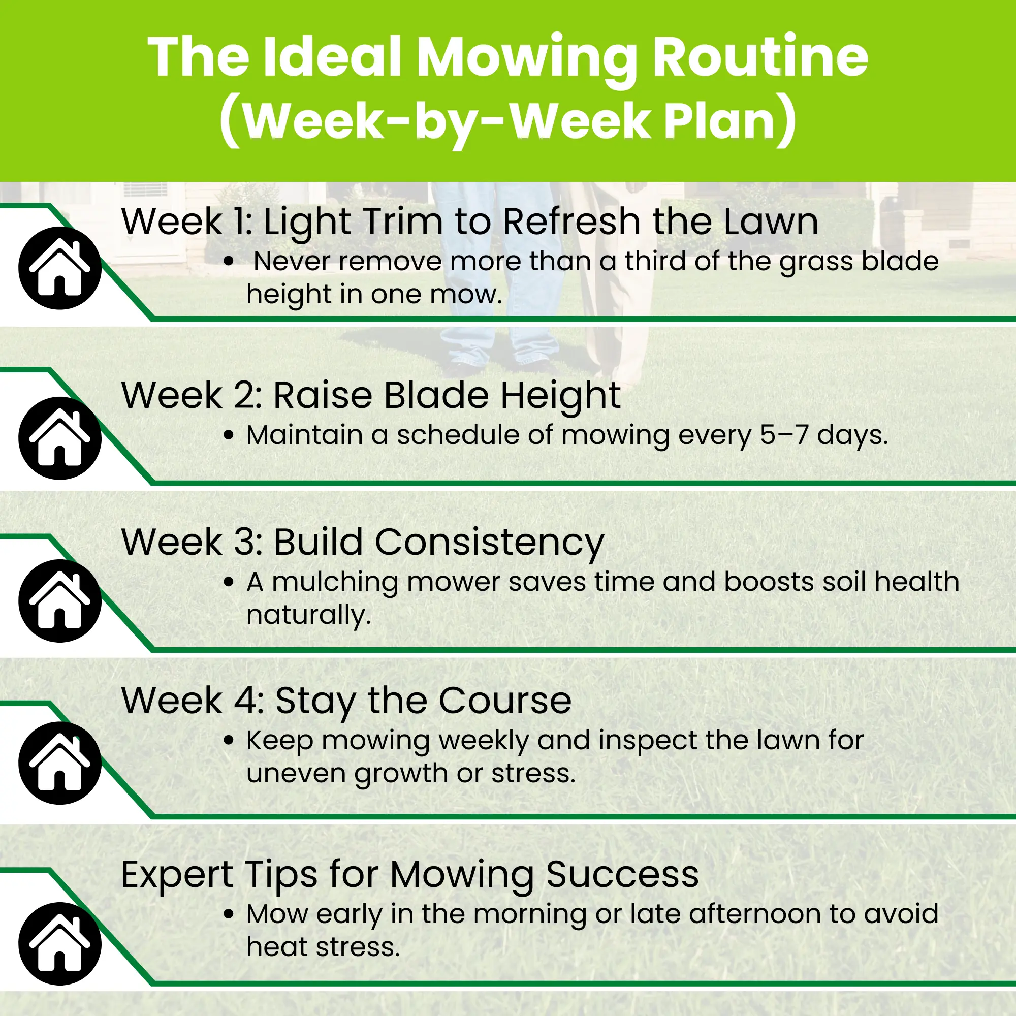 The Ideal Mowing Routine (Week-by-Week Plan)
