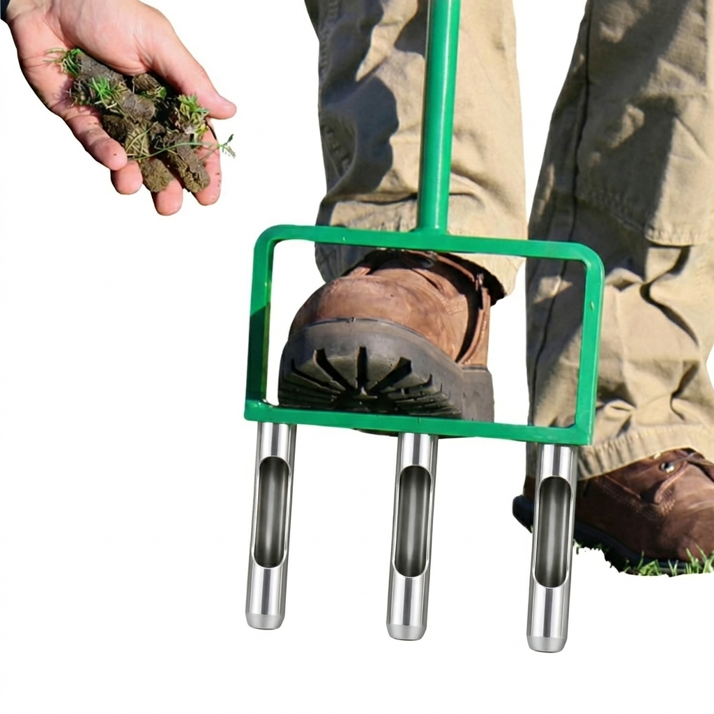 Landzie Fork Aerator with Hollow Core Tines