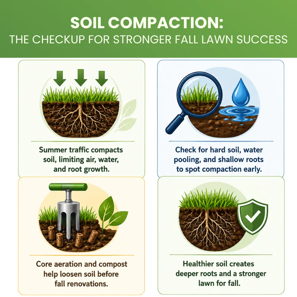Soil Compaction: The Checkup for Stronger Fall Lawn Success Soil Mulching